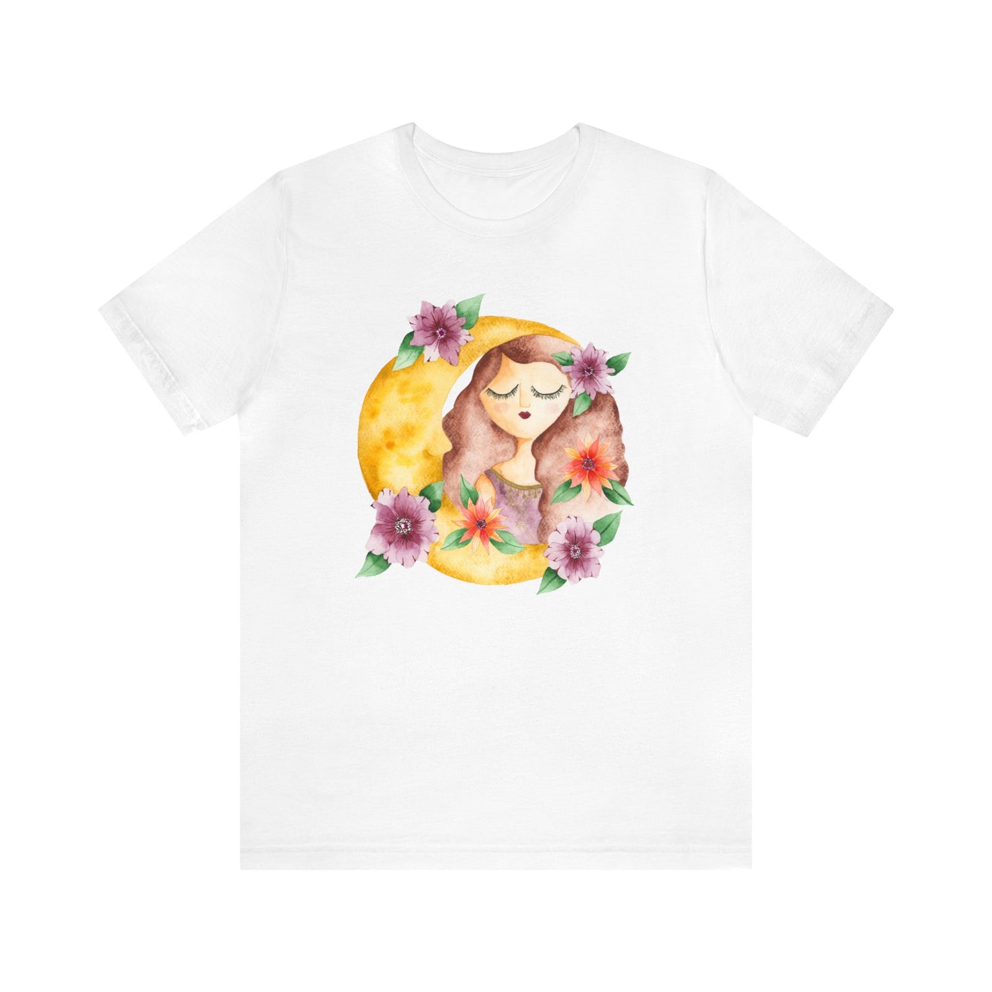 Unisex Jersey Short Sleeve Tee Blooming Moon Goddess