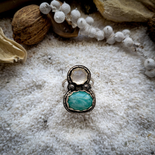 Mother of Pearl and Larimar