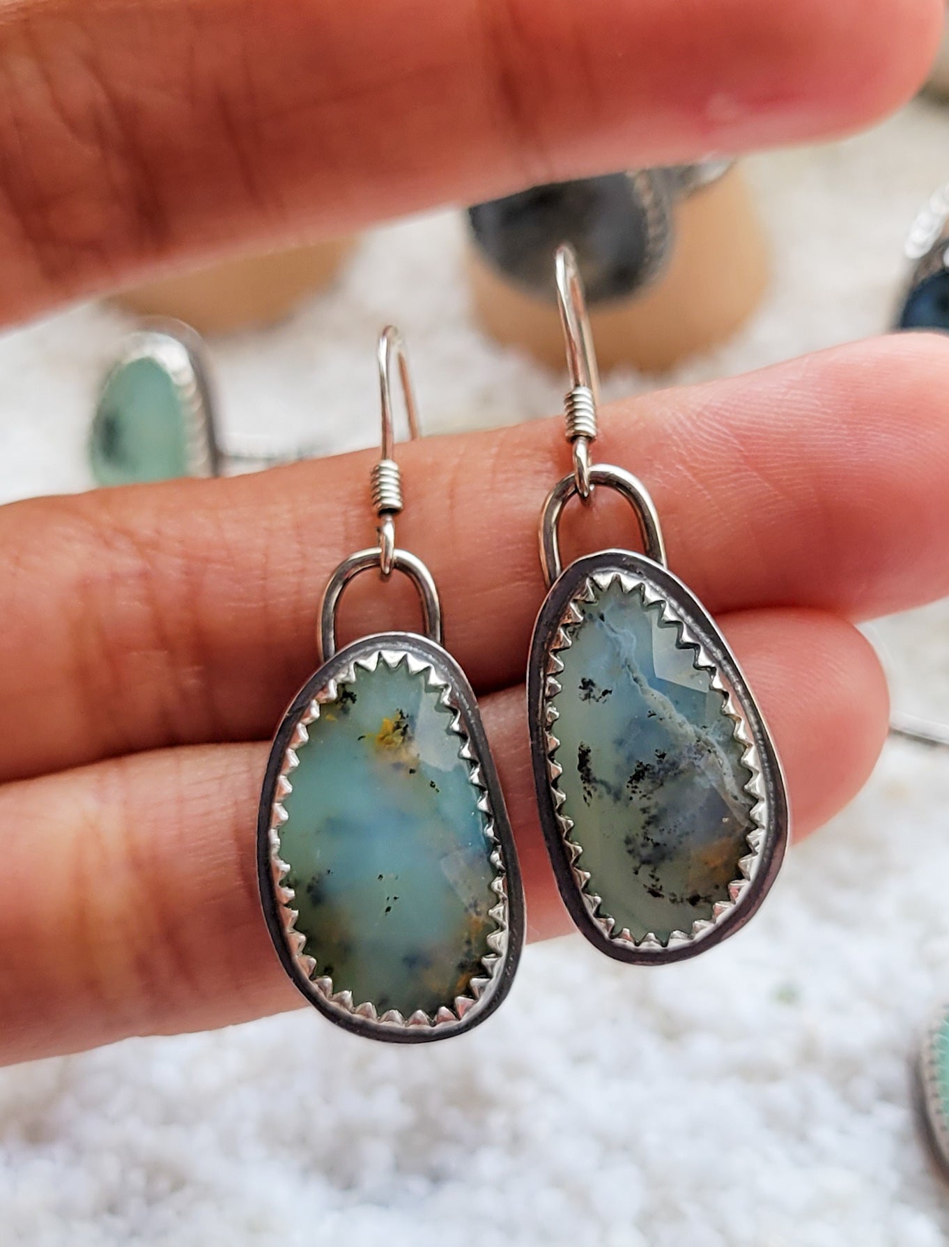 Peruvian Opal Earrings