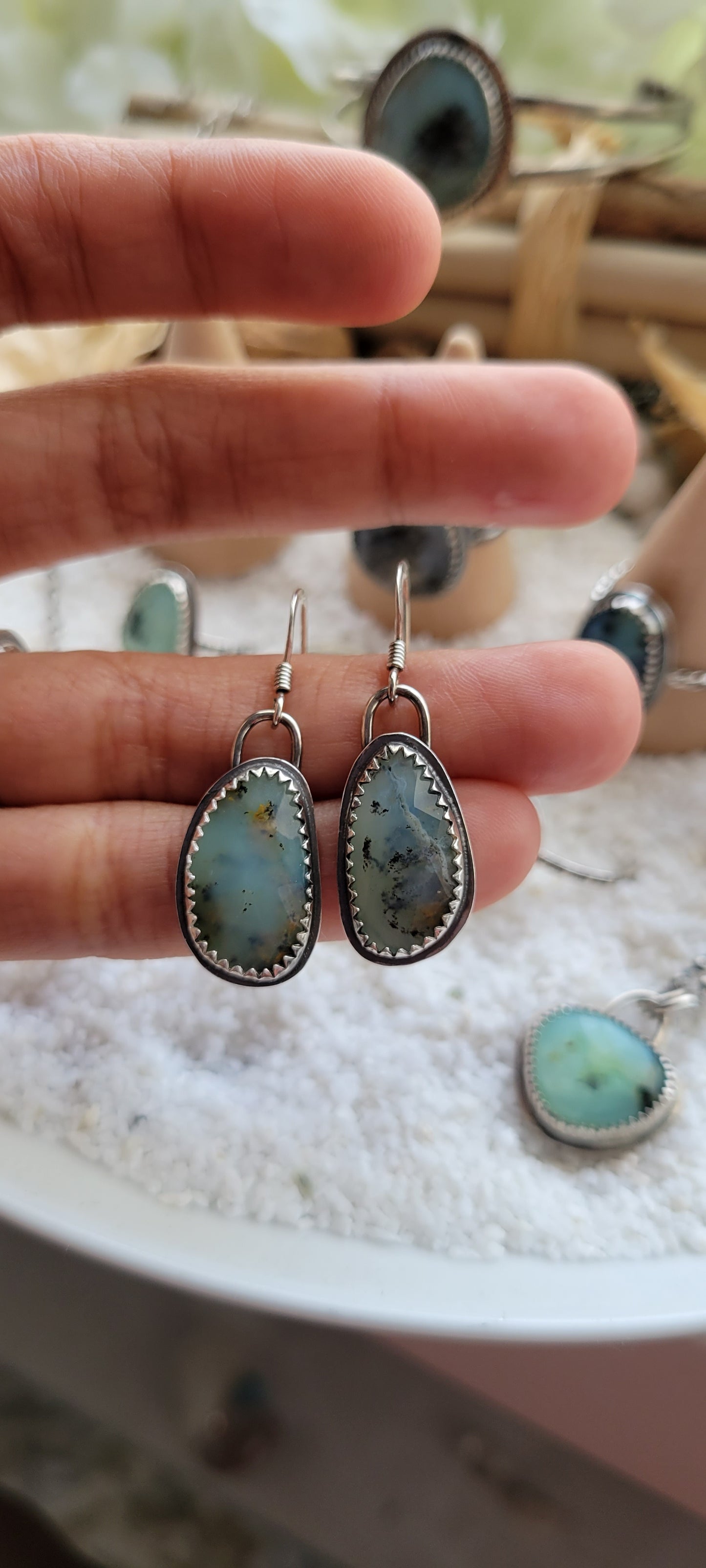 Peruvian Opal Earrings