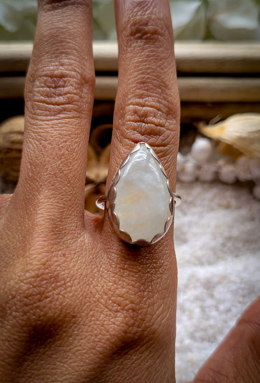 Moonstone Ring Size 6