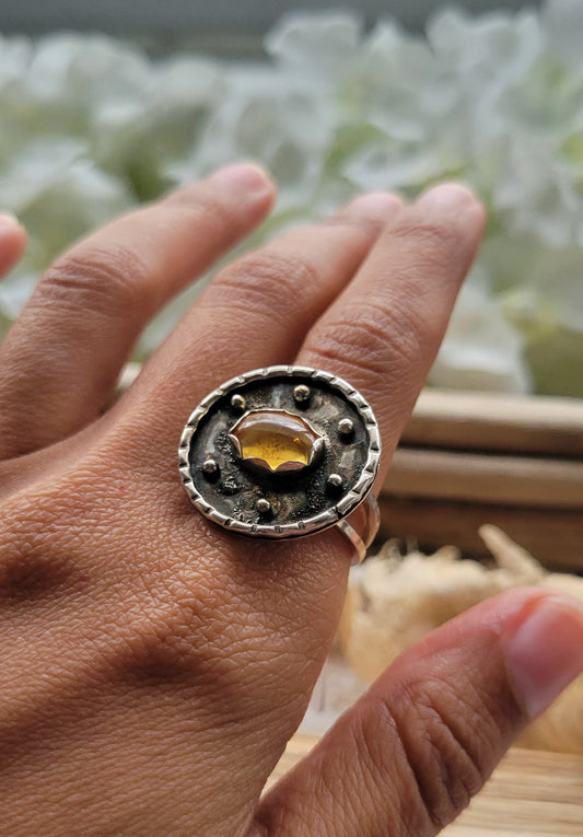 Citrine Ring  Size 6.5