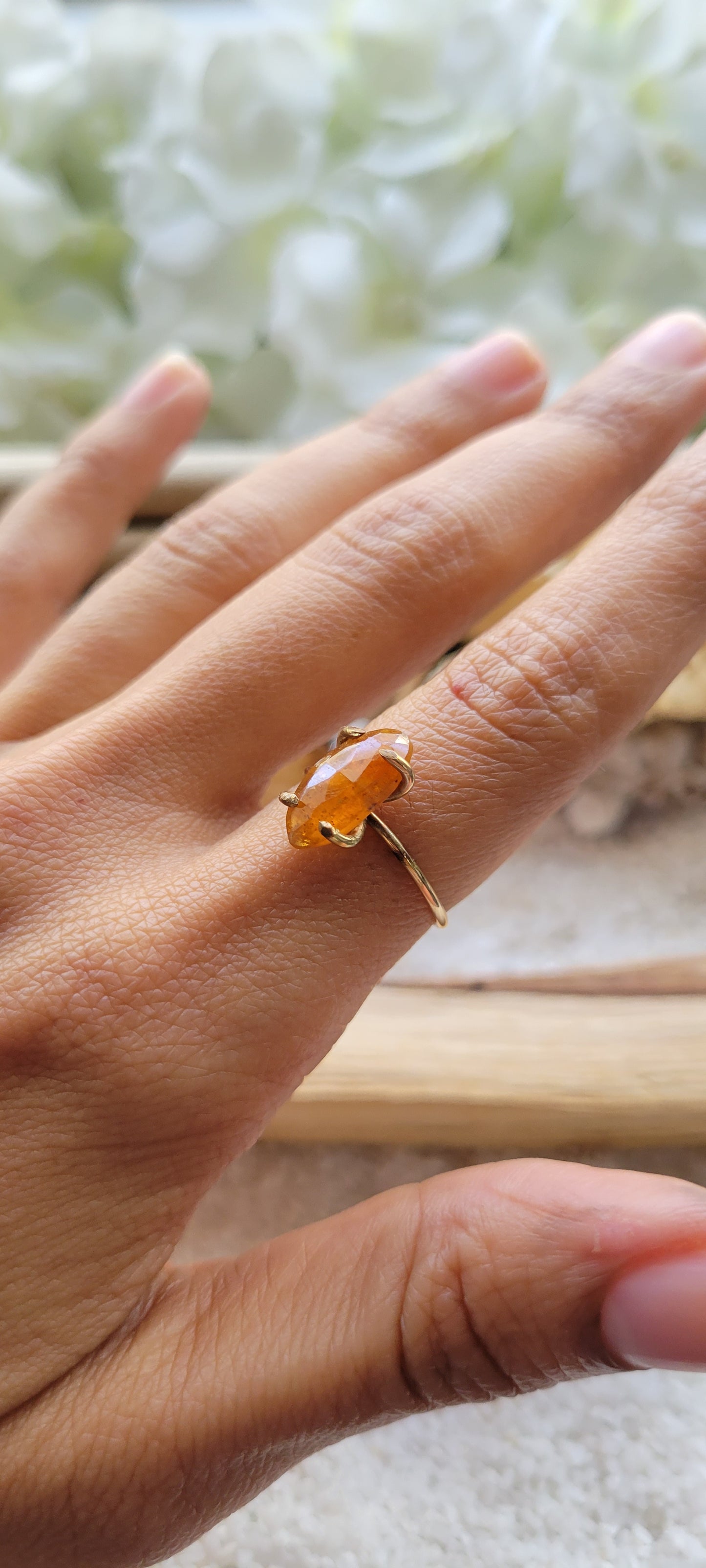 Orange Kyanite 14k Gold-filled Ring Size 5.5