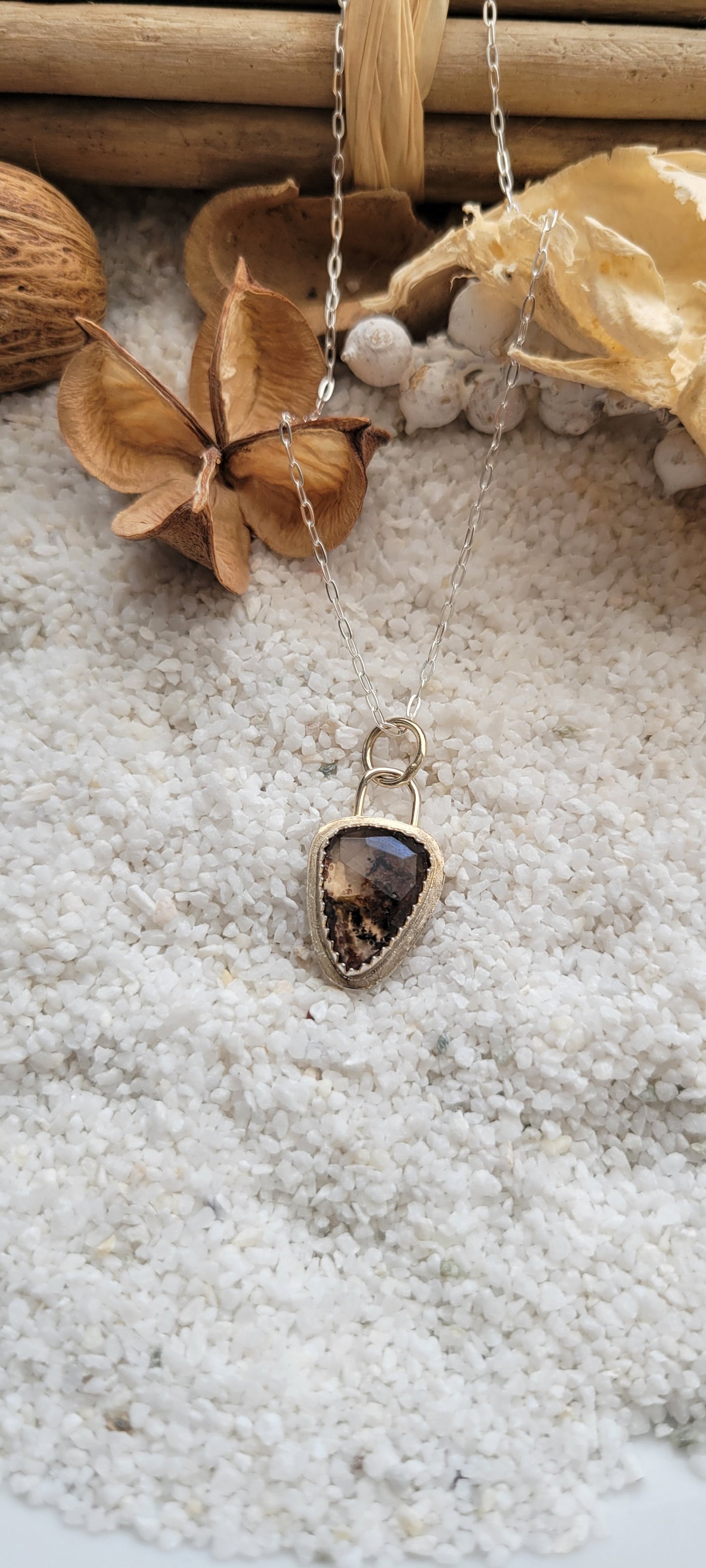 Quartz Garnet Necklace