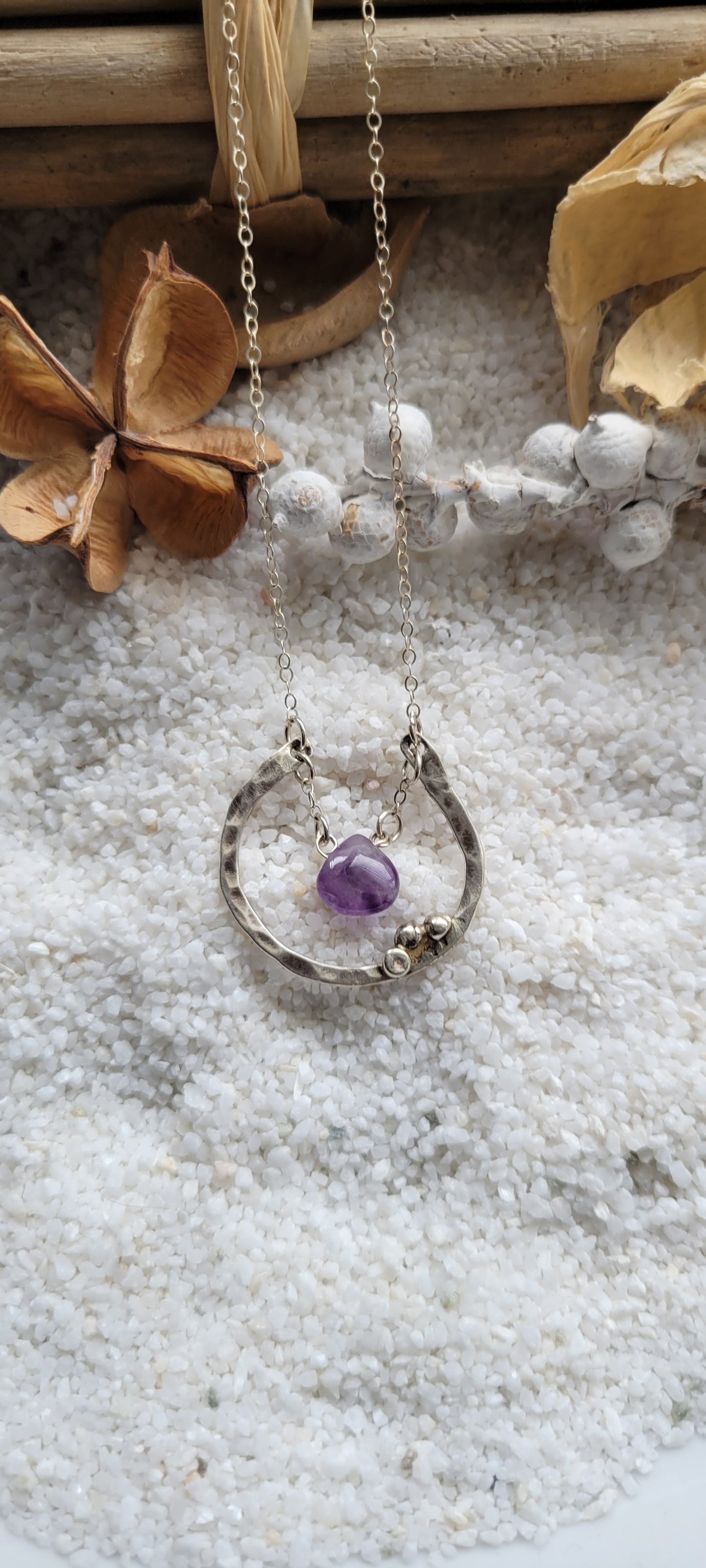 Amethyst Sterling Silver Necklace