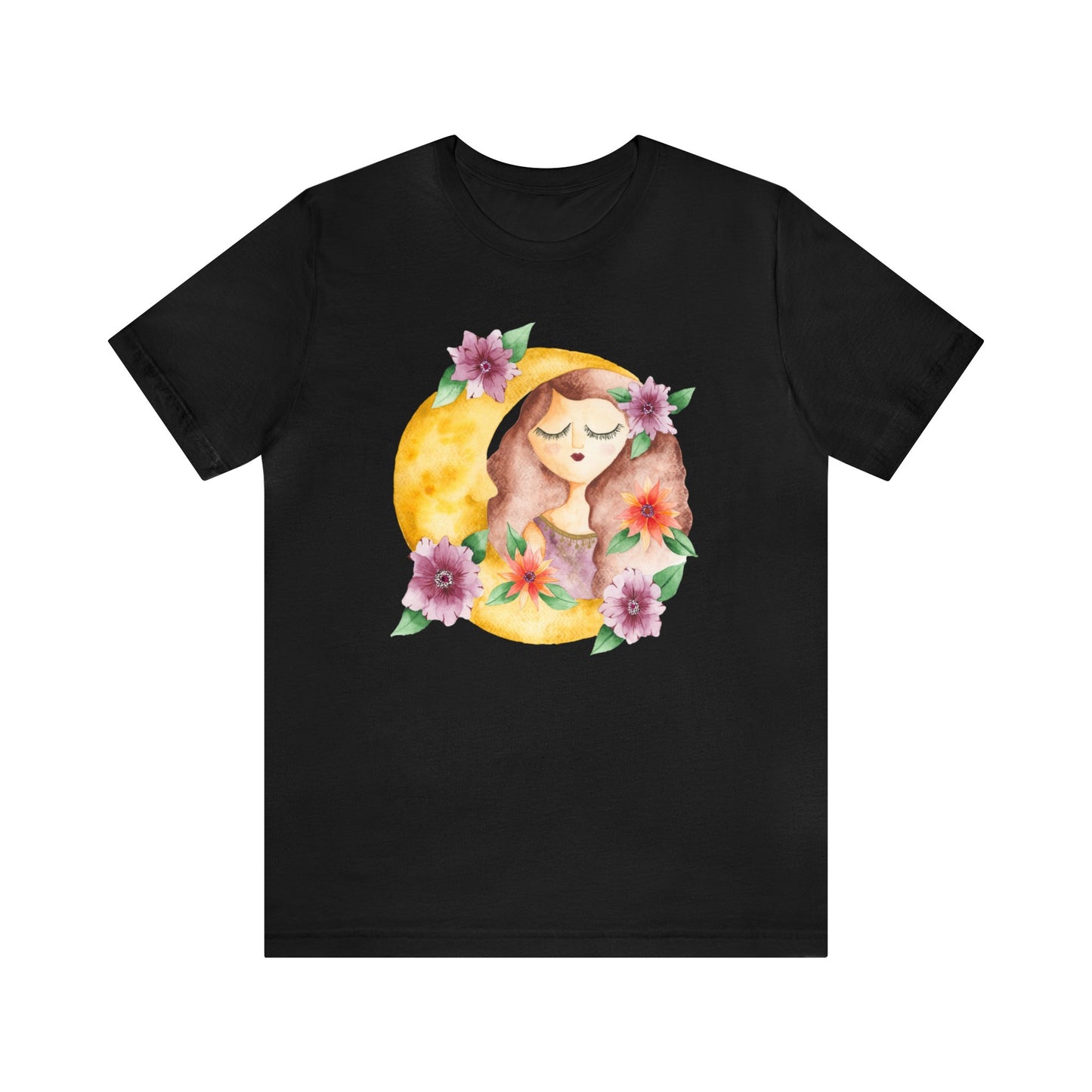 Unisex Jersey Short Sleeve Tee Blooming Moon Goddess